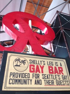 Interpretation of Seattle's queer community is included in the Museum of History and Industry's permanent exhibit. Photo by Susan Ferentinos.